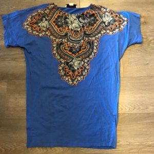 Stella McCartney Blue Printed T-Shirt Dress